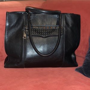 Rebecca Minkoff MAB large tote black leather